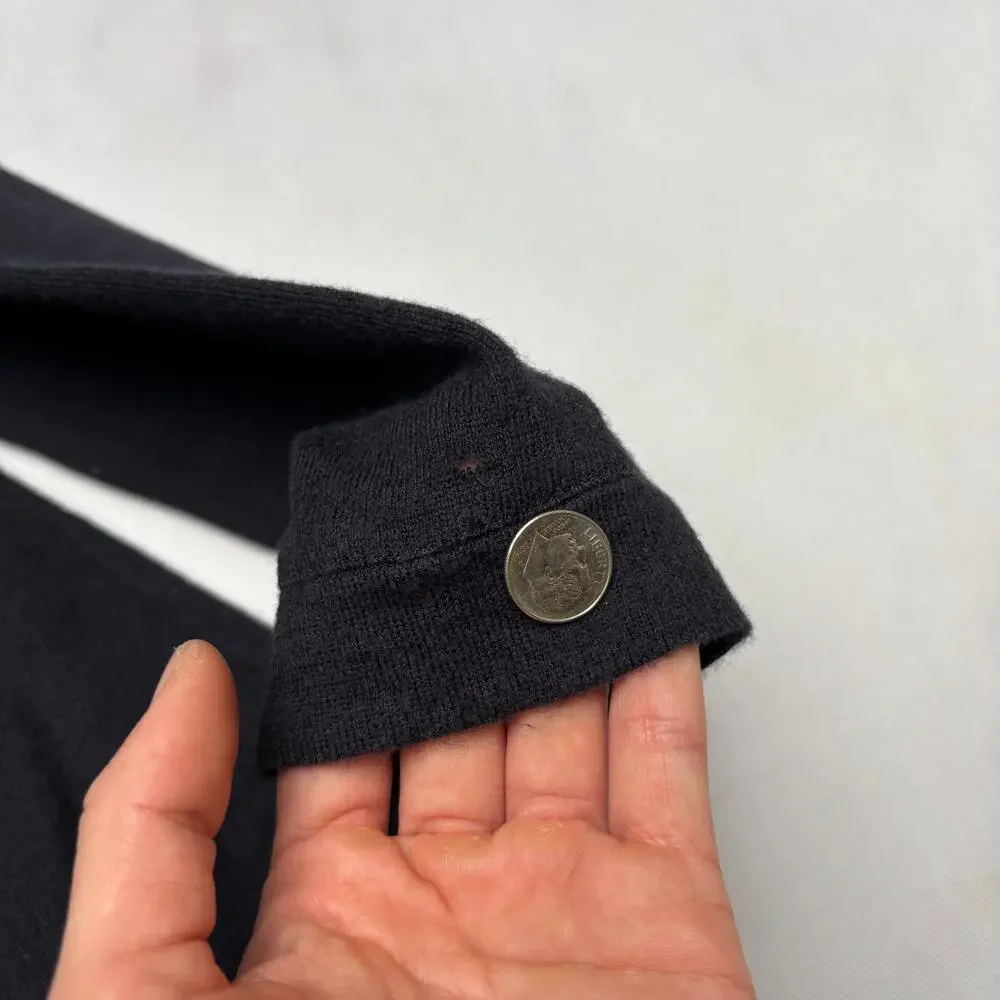 Chanel Uniform Wool Blend Cardigan Women's Medium CC Button Quiet Luxury